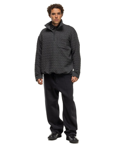 Engineered Garments Knit Leisure Pant Black 12oz Cotton Fleece, Bottoms