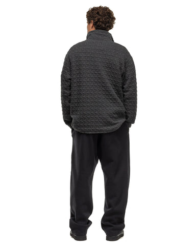 Engineered Garments Knit Leisure Pant Black 12oz Cotton Fleece, Bottoms