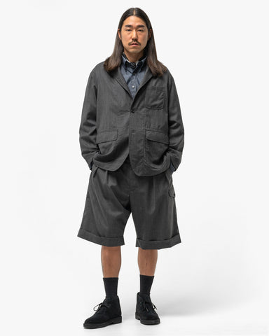 Engineered Garments Loiter Jacket Tropical Wool Charcoal, Outerwear