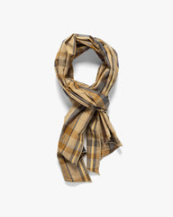 Engineered Garments Long Scarf Cotton Madras Plaid Olive, Accessories