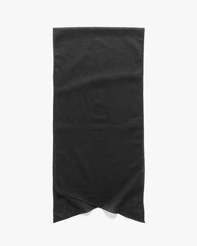 Engineered Garments Long Scarf Linen Handkerchief Black, Accessories