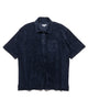 Engineered Garments Polo Shirt CP Velour Navy, Shirts