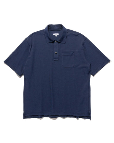 Engineered Garments Polo Shirt Cotton Pique Navy, Shirts