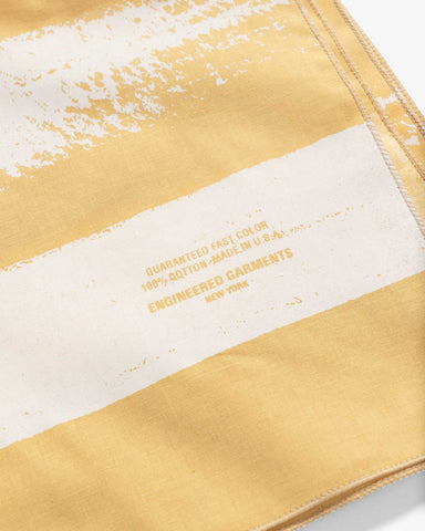 Engineered Garments Printed Bandana Stripe - Khaki, Accessories