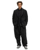 Engineered Garments Sarrouel Pant Black Solid Poly Wool Flannel, Bottoms