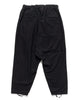 Engineered Garments Sarrouel Pant Black Solid Poly Wool Flannel, Bottoms