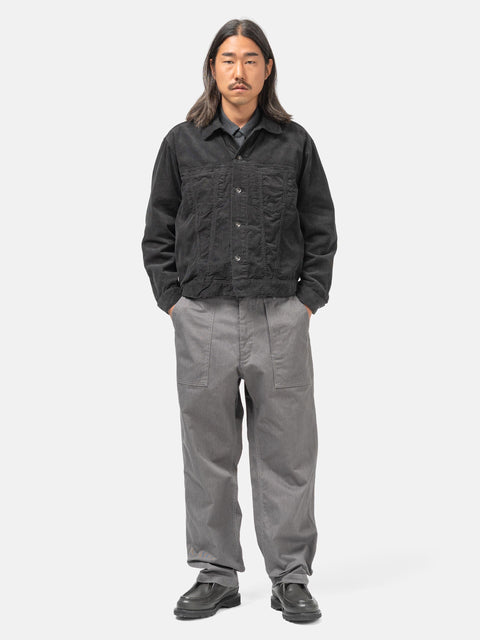 Engineered Garments Type 5 Jean Jacket Cotton Corduory Charcoal, Trucker Jackets