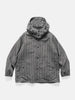 Engineered Garments Wind Breaker Wool Striped HB Dark Grey, Jackets