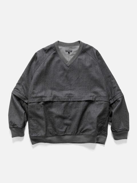 Engineered Garments Wind Pull High Count Worsted Wool Charcoal, Sweaters