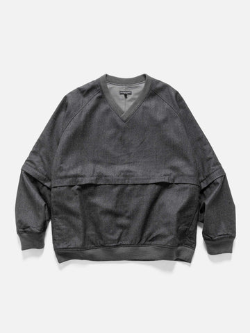 Engineered Garments Wind Pull High Count Worsted Wool Charcoal, Jackets