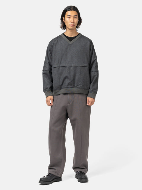 Engineered Garments Wind Pull High Count Worsted Wool Charcoal, Sweaters