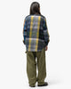 Engineered Garments Work Shirt Navy/Yellow/Green, Shirts