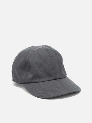 HAVEN Field Cap - Super 100 Wool Gabardine Charcoal, Caps