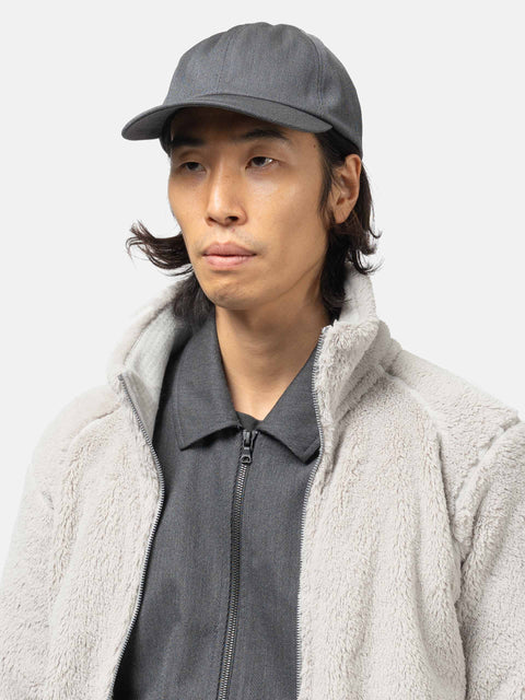 HAVEN Field Cap - Super 100 Wool Gabardine Charcoal, Caps