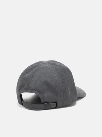 HAVEN Field Cap - Super 100 Wool Gabardine Charcoal, Caps
