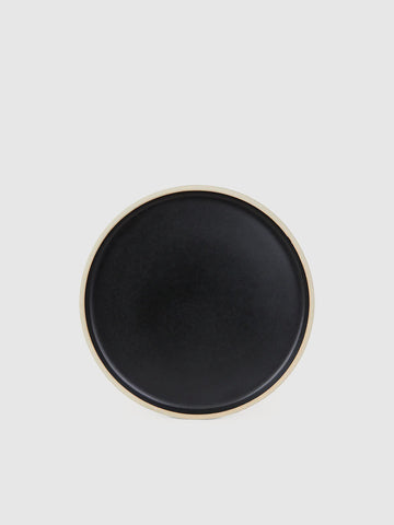 FRAMA Otto Ceramic Plates Set of 2 Black, Home Goods