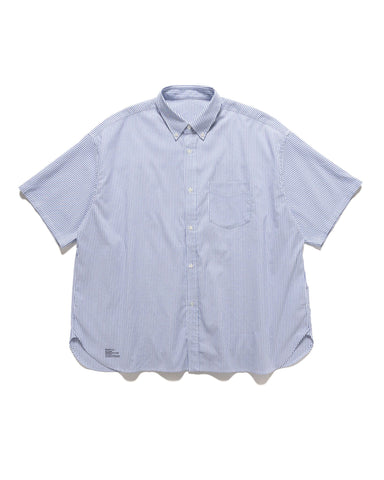 FreshService Dry Oxford Corporate S/S B.D Shirt Blue Stripe, Shirts