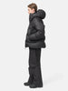 side view of model wearing the north face FUTURELIGHT™AMK Ski Pant Black