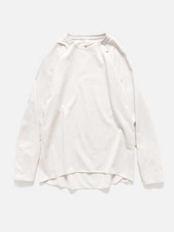 Goldwin 0 Paneled Mesh L/S Top White Sand, T-Shirts