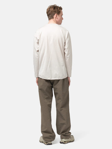 Goldwin 0 Paneled Mesh L/S Top White Sand, T-Shirts