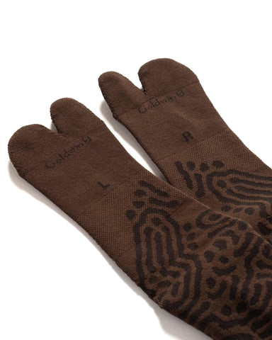 Goldwin 0 Reaction Diffusion Socks Brown, Accessories