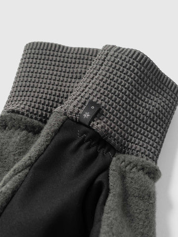 Goldwin 0 Wool Fleece Gloves Dark Lava, Gloves