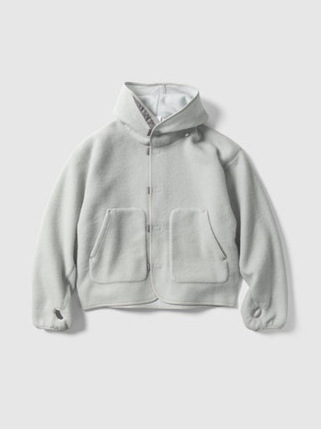 Goldwin 0 Wool Fleece Hoodie Natural Gray, Hoodies