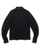 Goldwin 0 Wool Half Zip L/S T-Shirt Black, Knits