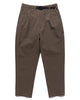 Goldwin One Tuck Tapered Stretch Pants Taupe Grey, Bottoms