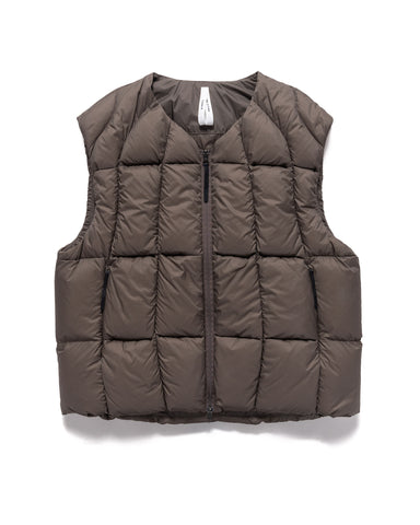 Goldwin 0 Three-Dimensional Down Light Vest Morel, Outerwear