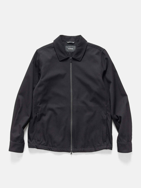 HAVEN Guide Shirt - Super 100 Wool Gabardine Black, Shirts