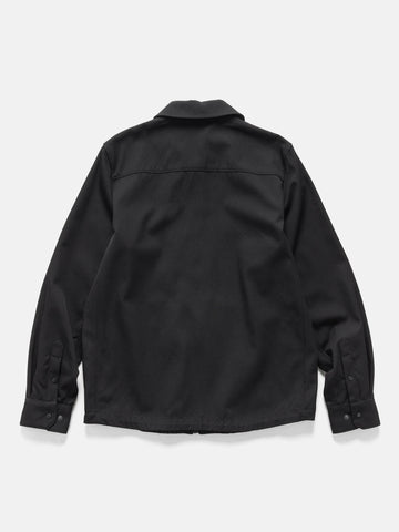 HAVEN Guide Shirt - Super 100 Wool Gabardine Black, Shirts