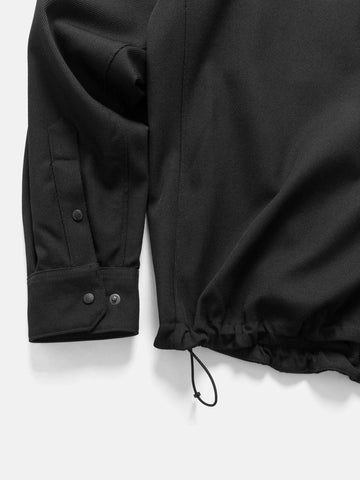 HAVEN Guide Shirt - Super 100 Wool Gabardine Black, Shirts