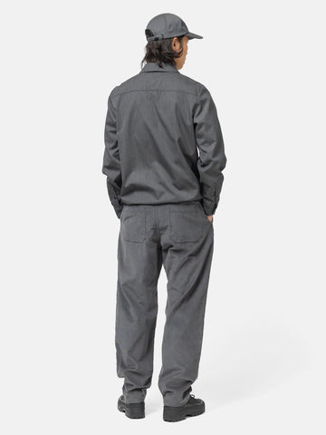 HAVEN Guide Shirt - Super 100 Wool Gabardine Charcoal, Shirts