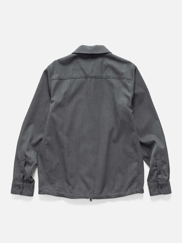 HAVEN Guide Shirt - Super 100 Wool Gabardine Charcoal, Shirts