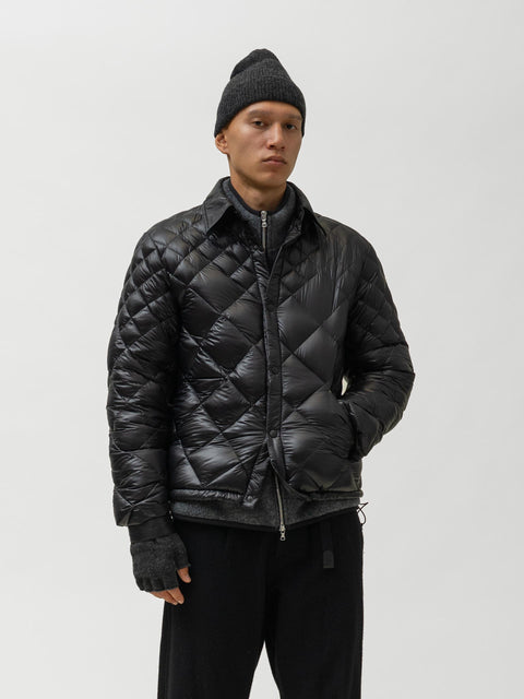 HAVEN / NANGA Skyline Shirt Jacket - Nylon Ripstop / Goose Down Black, Down Jackets