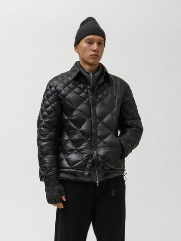 HAVEN / NANGA Skyline Shirt Jacket - Nylon Ripstop / Goose Down Black, Down Jackets