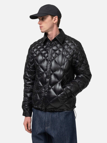 HAVEN / NANGA Skyline Shirt Jacket - Nylon Ripstop / Goose Down Black, Down Jackets