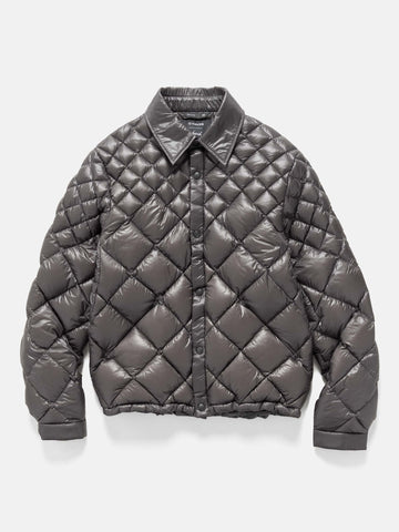 HAVEN / NANGA Skyline Shirt Jacket - Nylon Ripstop / Goose Down Grey, Down Jackets