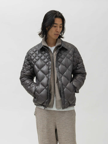 HAVEN / NANGA Skyline Shirt Jacket - Nylon Ripstop / Goose Down Grey, Down Jackets