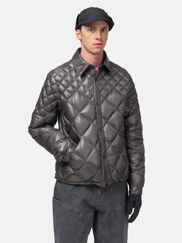 HAVEN / NANGA Skyline Shirt Jacket - Nylon Ripstop / Goose Down Grey, Down Jackets