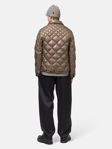 HAVEN / NANGA Skyline Shirt Jacket - Nylon Ripstop / Goose Down Mocha, Down Jackets