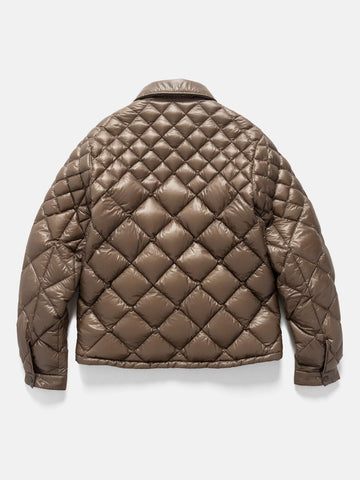 HAVEN / NANGA Skyline Shirt Jacket - Nylon Ripstop / Goose Down Mocha, Down Jackets