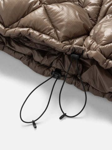 HAVEN / NANGA Skyline Shirt Jacket - Nylon Ripstop / Goose Down Mocha, Down Jackets