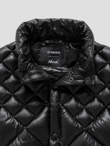 HAVEN / NANGA Skyline Vest - Nylon Ripstop / Goose Down Black, Vests