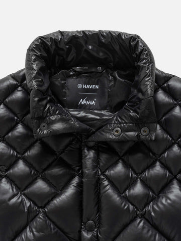 HAVEN / NANGA Skyline Vest - Nylon Ripstop / Goose Down Black, Vests