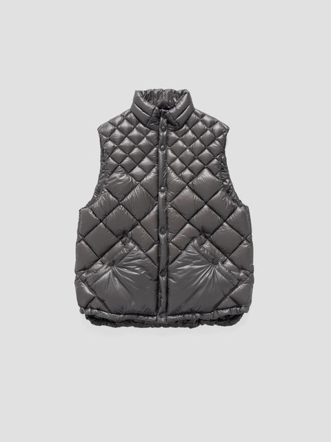 HAVEN / NANGA Skyline Vest - Nylon Ripstop / Goose Down Grey, Vests