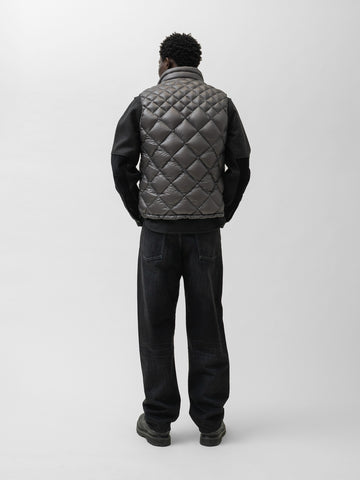 HAVEN / NANGA Skyline Vest - Nylon Ripstop / Goose Down Grey, Vests