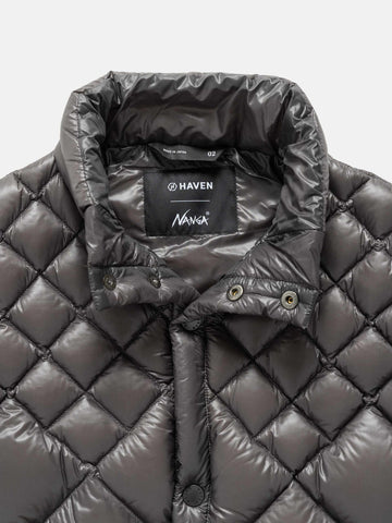 HAVEN / NANGA Skyline Vest - Nylon Ripstop / Goose Down Grey, Vests