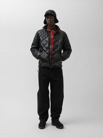 HAVEN / NANGA Skyline Zip Jacket - Nylon Ripstop / Goose Down Black, Down Jackets
